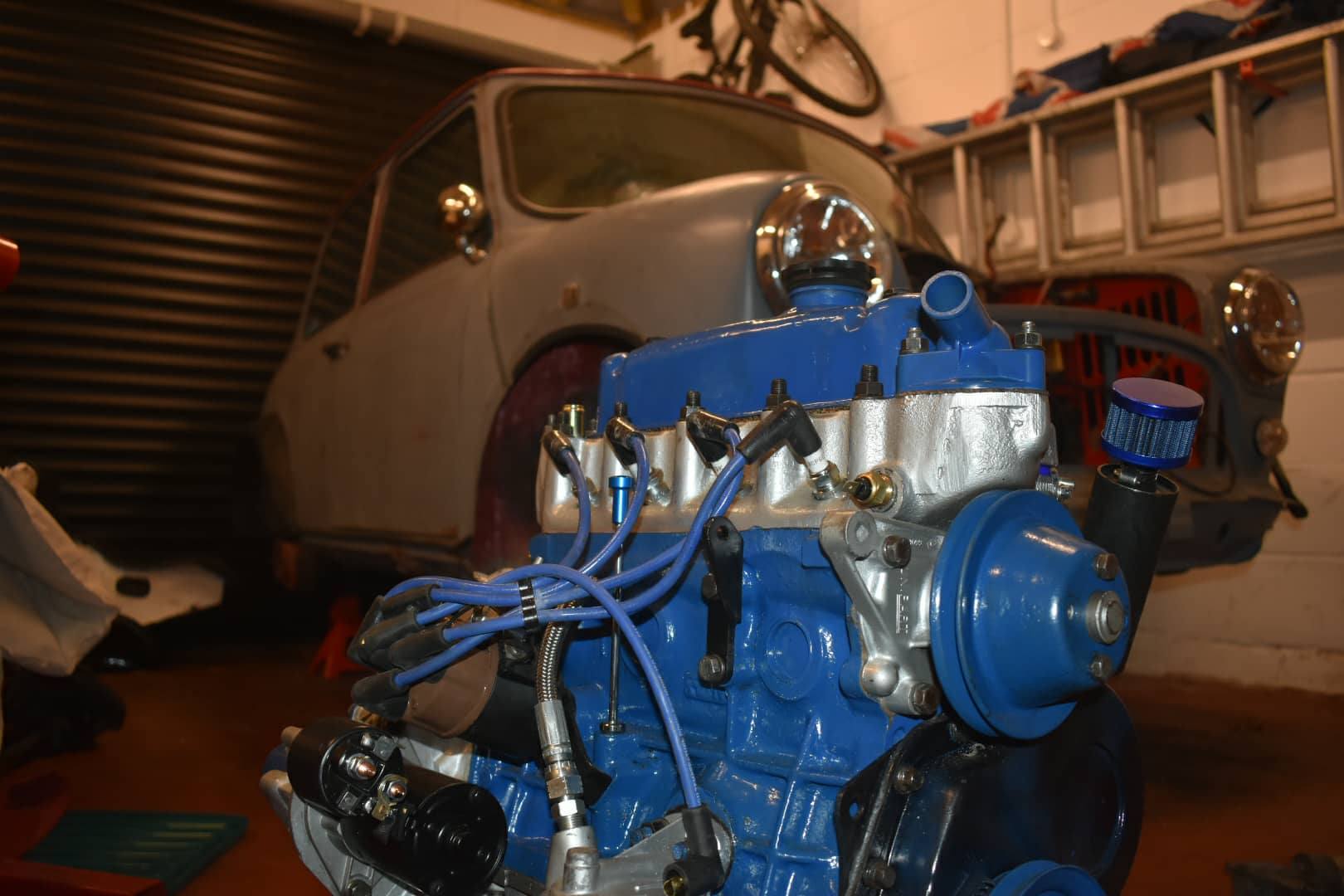 Engine in mini car